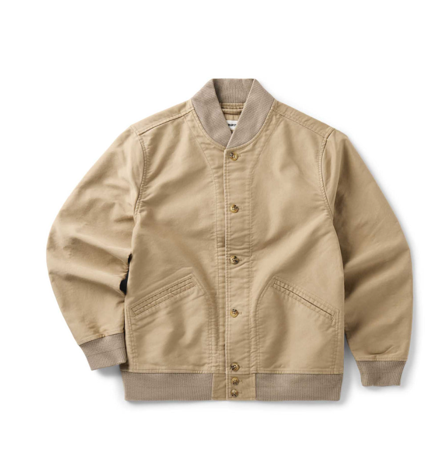 Taylor Stitch- The Clark Bomber in Khaki Bedford Cord