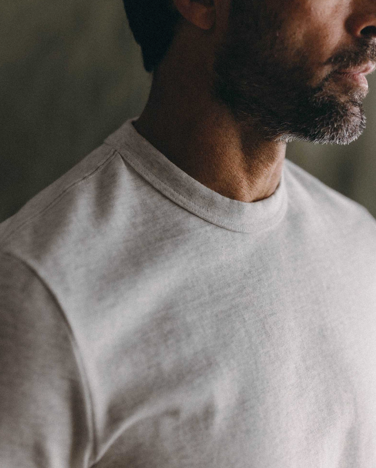 Taylor Stitch- The Organic Cotton Shop Tee in Oat Twist