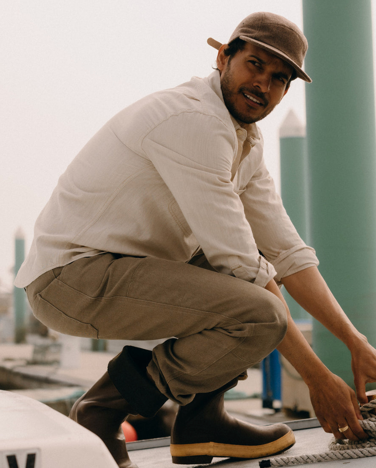 Taylor Stitch- The Chore Pant in Stone Chipped Canvas