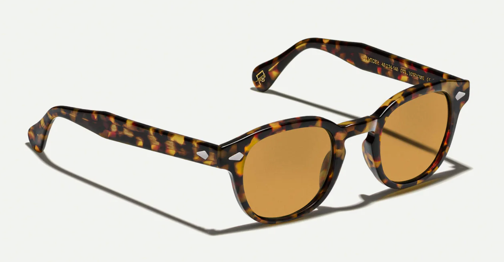 MOSCOT- LEMTOSH SUN TORTOISE with AMBER LENSES