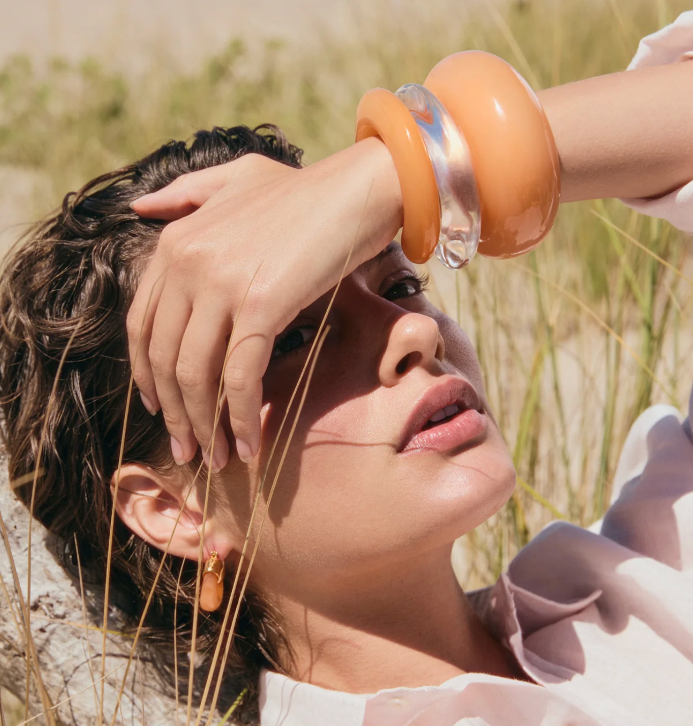 Lizzie Fortunato- Ridge Cuff in Clear