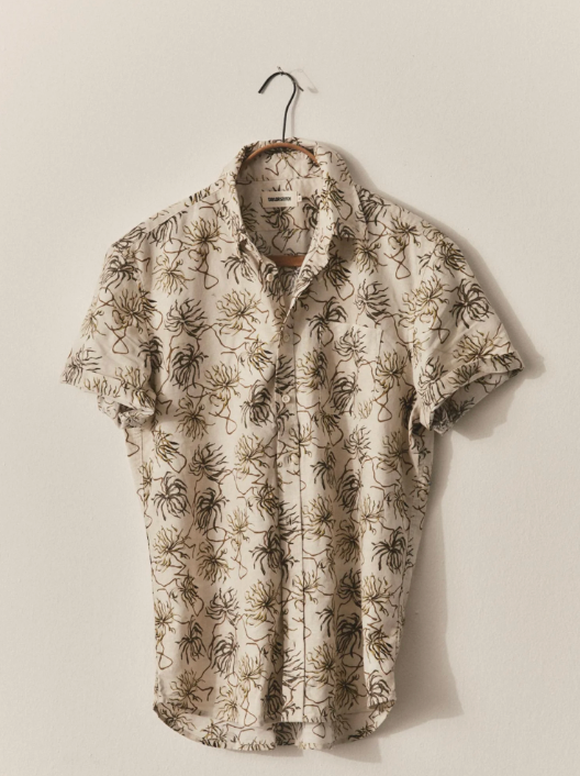 Taylor Stitch- The Short Sleeve Jack in Dried Palms
