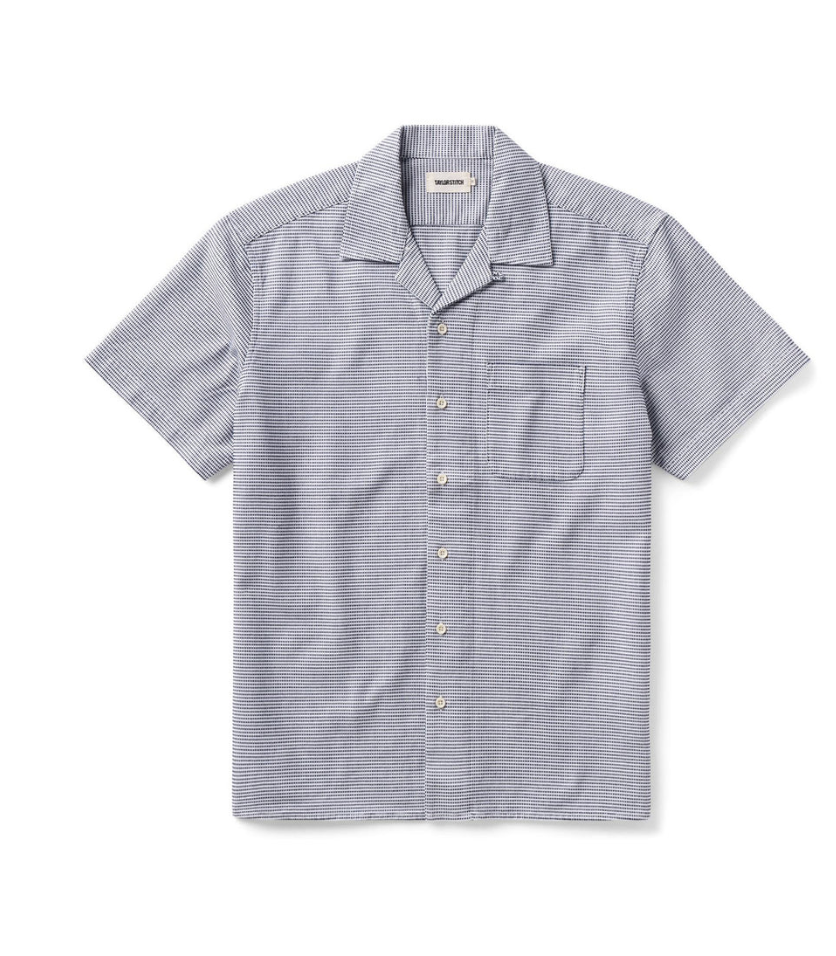 Taylor Stitch- The Hawthorne Shirt in Blue Pin Dot Dobby