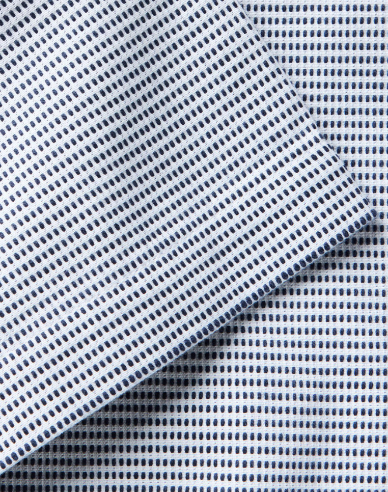 Taylor Stitch- The Hawthorne Shirt in Blue Pin Dot Dobby