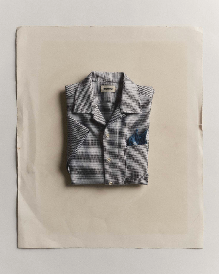 Taylor Stitch- The Hawthorne Shirt in Blue Pin Dot Dobby
