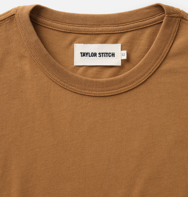 Taylor Stitch- The Regenerative Cotton Tee in Saffron