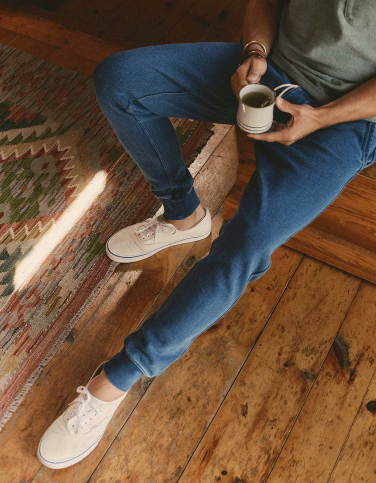 Taylor Stitch- The Sunset Pant in Washed Indigo Terry