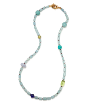 Lizzie Fortunato- Circo Necklace in Blue Mist