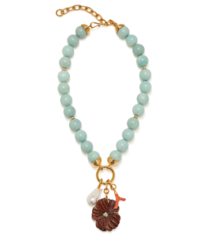 Lizzie Fortunato- Desert Bloom Necklace in Amazonite