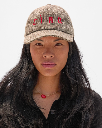 Wool Baseball Hat - Embroidered Ciao