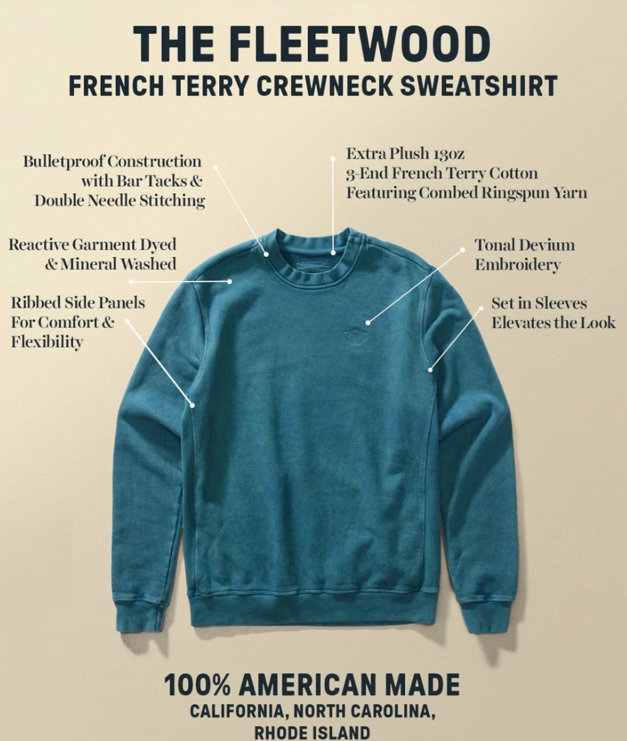 Devium- Fleetwood French Terry Crewneck Sweatshirt