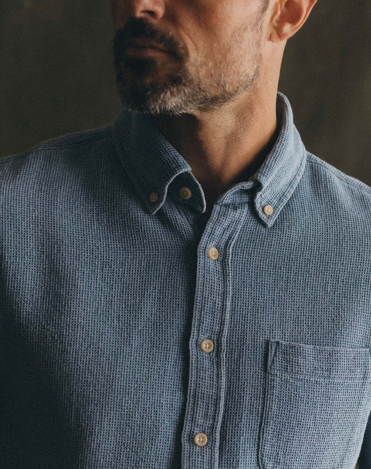 Taylor Stitch- The Jack in Washed Indigo Waffle