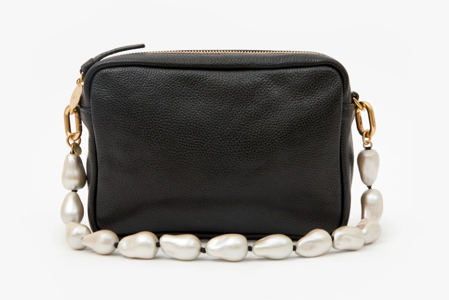 Clare V. Shortie Strap in Baroque Pearl