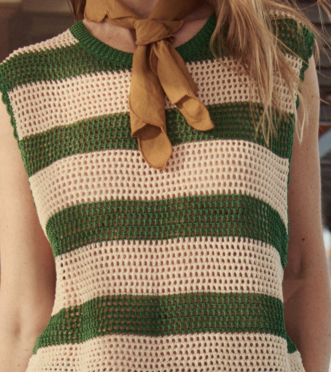 The Great. The Crochet Sweater Shell