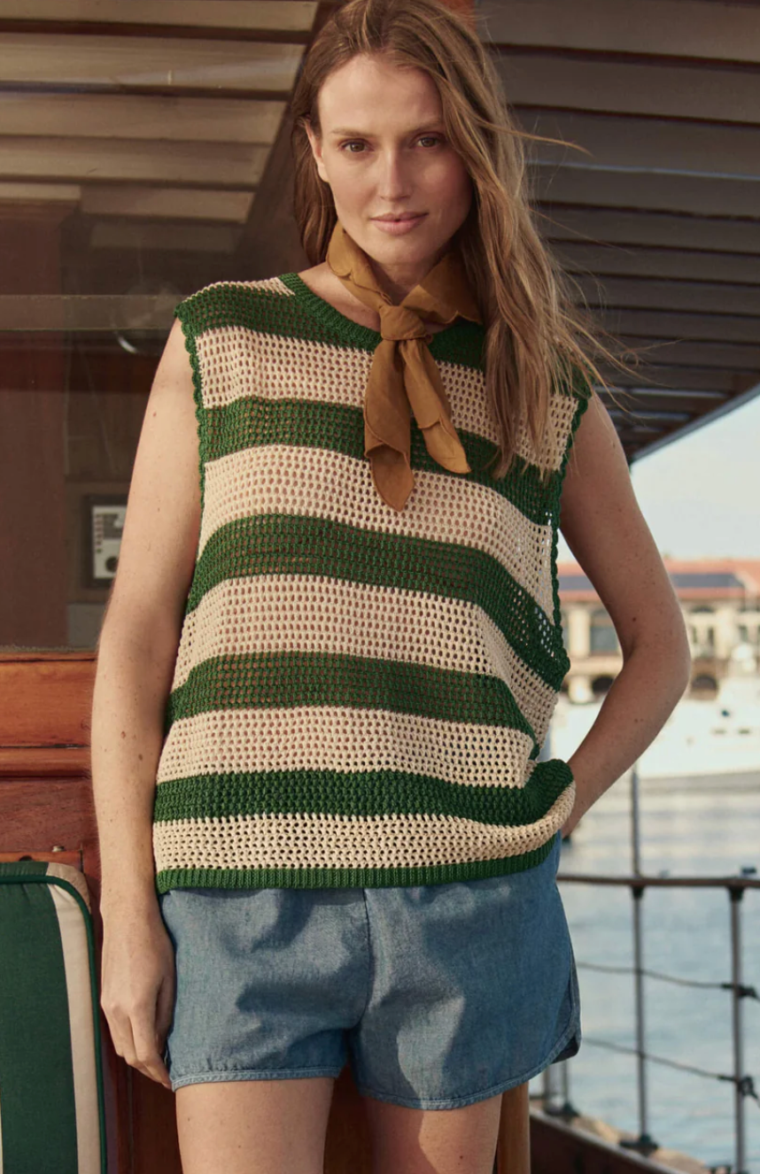 The Great. The Crochet Sweater Shell