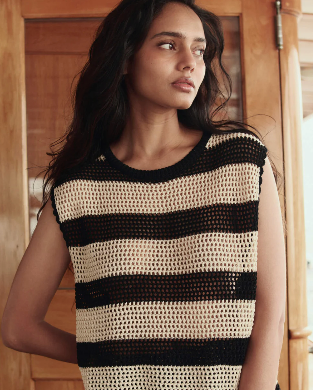 The Great. The Crochet Sweater Shell