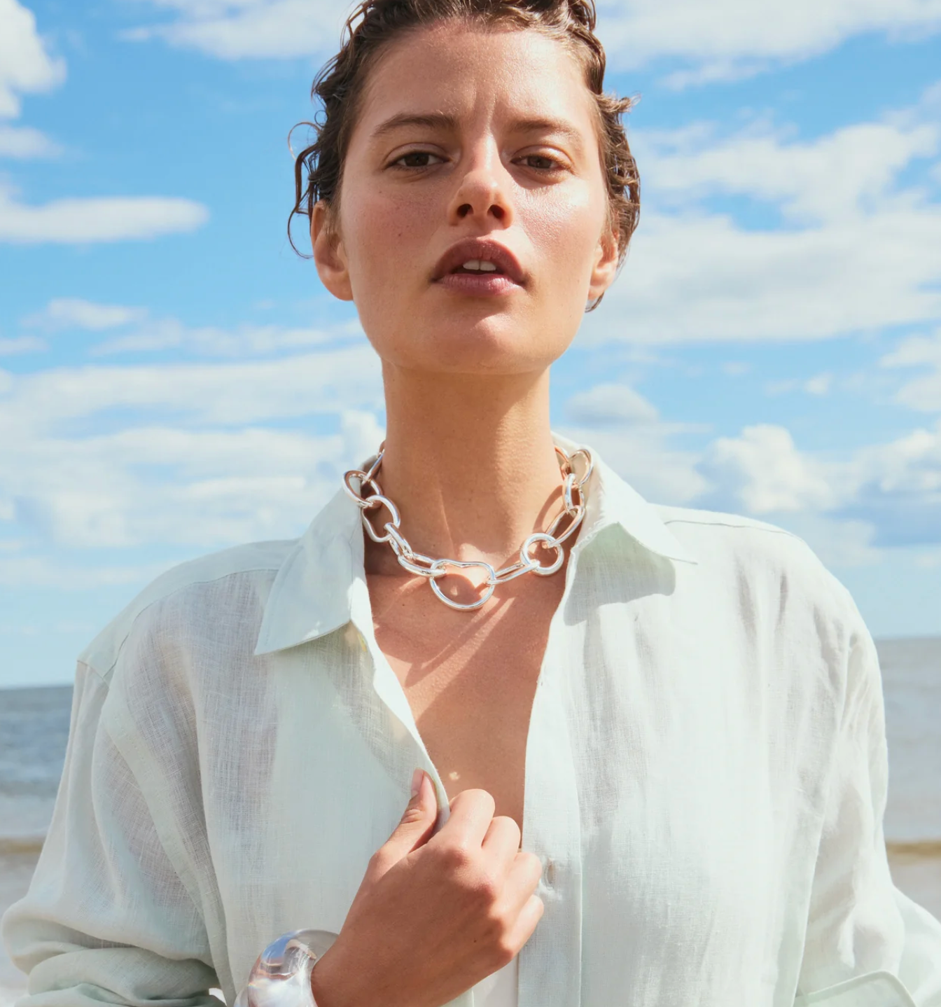 Lizzie Fortunato- Porto Chain in Silver