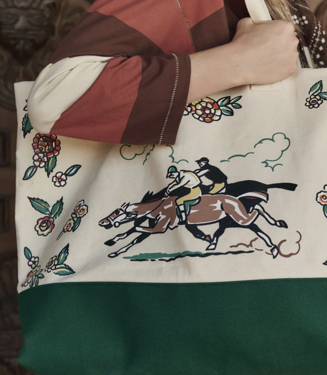 The Great. The Derby Tote in Cream