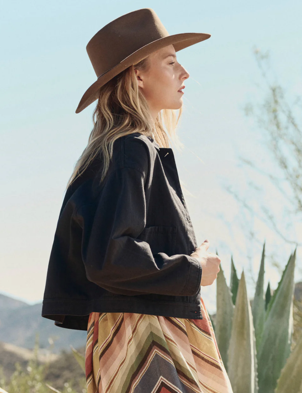 The Great. The Rancher Jacket in Washed Black