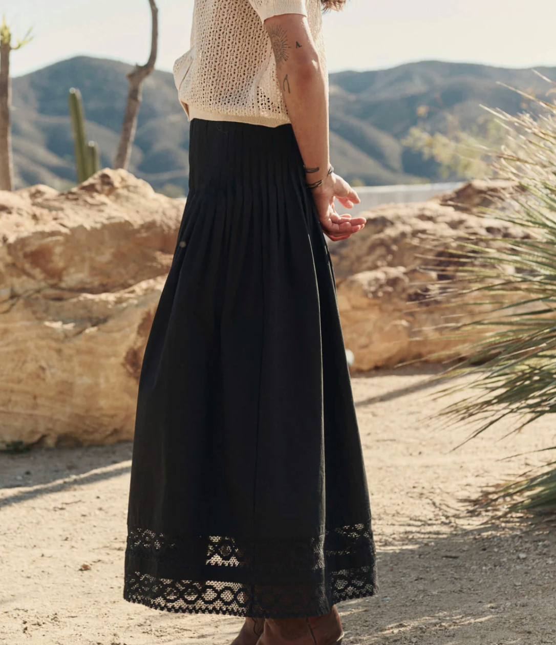 The Great. The Structured Victorian Skirt in Black