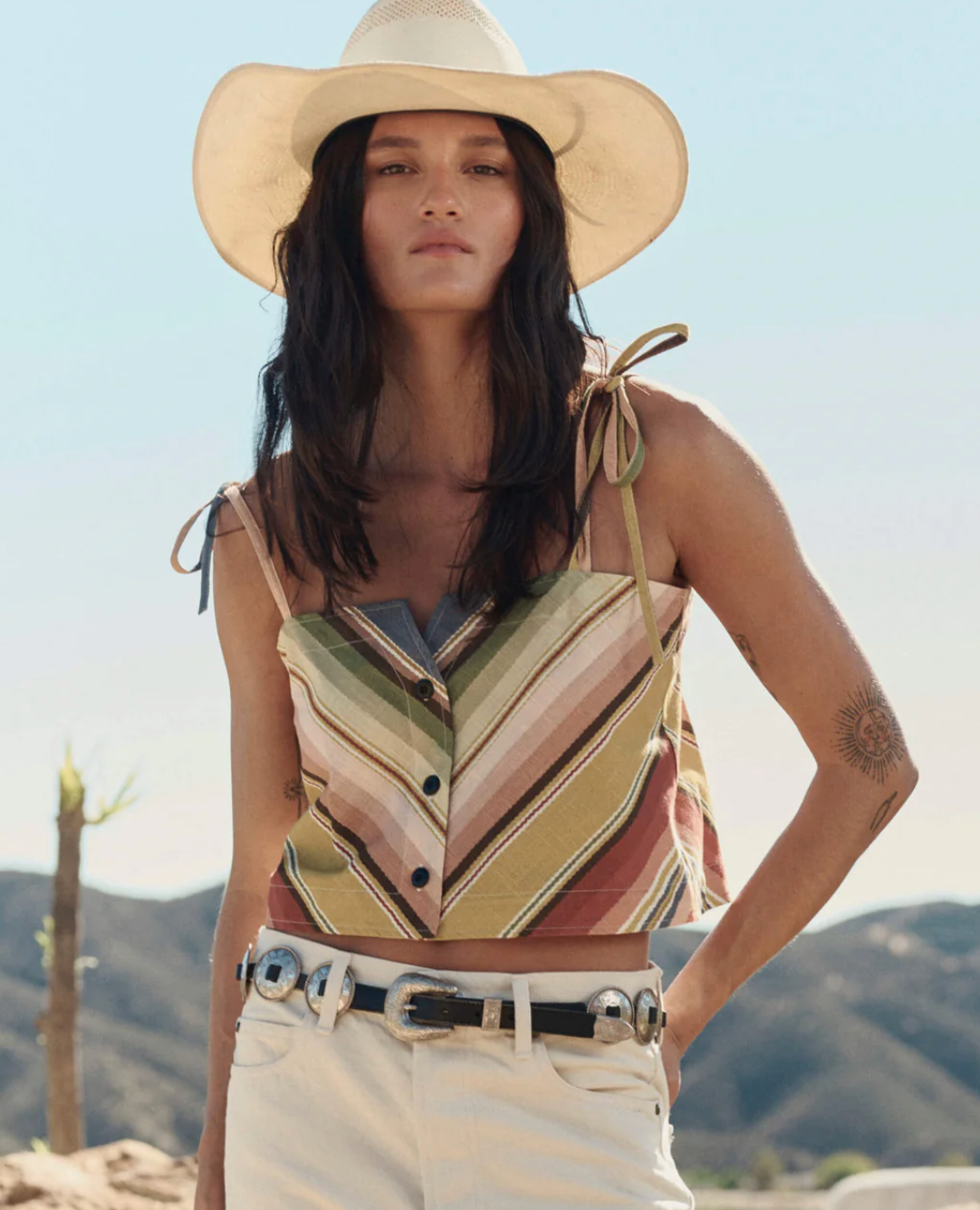 The Great. The Folio Tank in Davenport Stripe