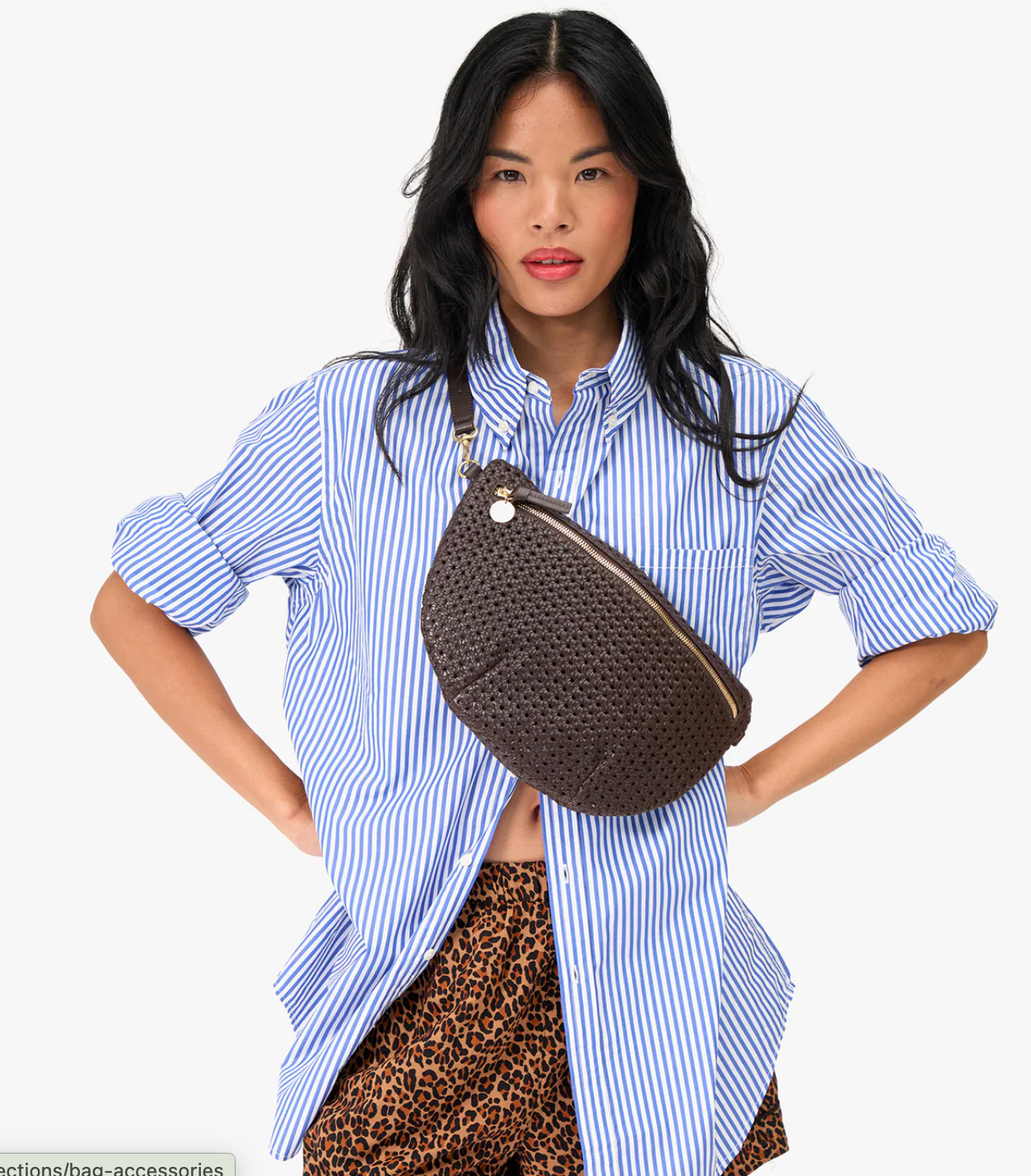 Clare V. Grande Fanny in Chocolate Rattan