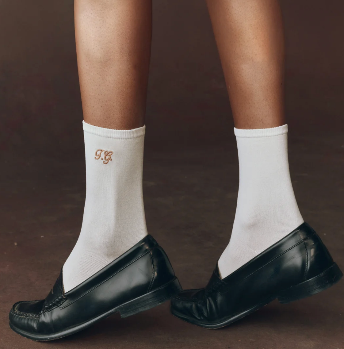 The Great. The Monogrammed Trouser Sock
