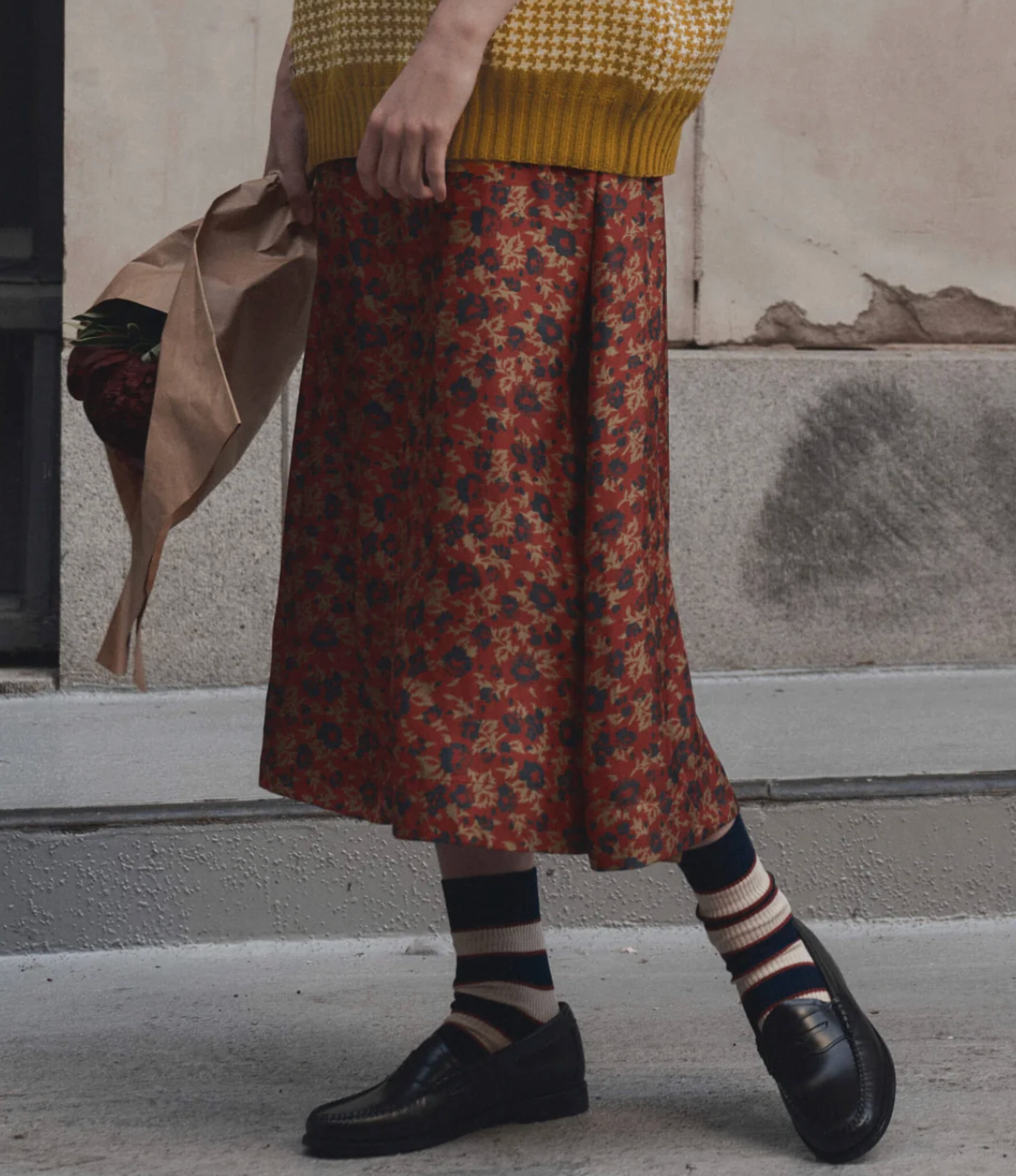 The Great. The canary Skirt in Gilded Poppy
