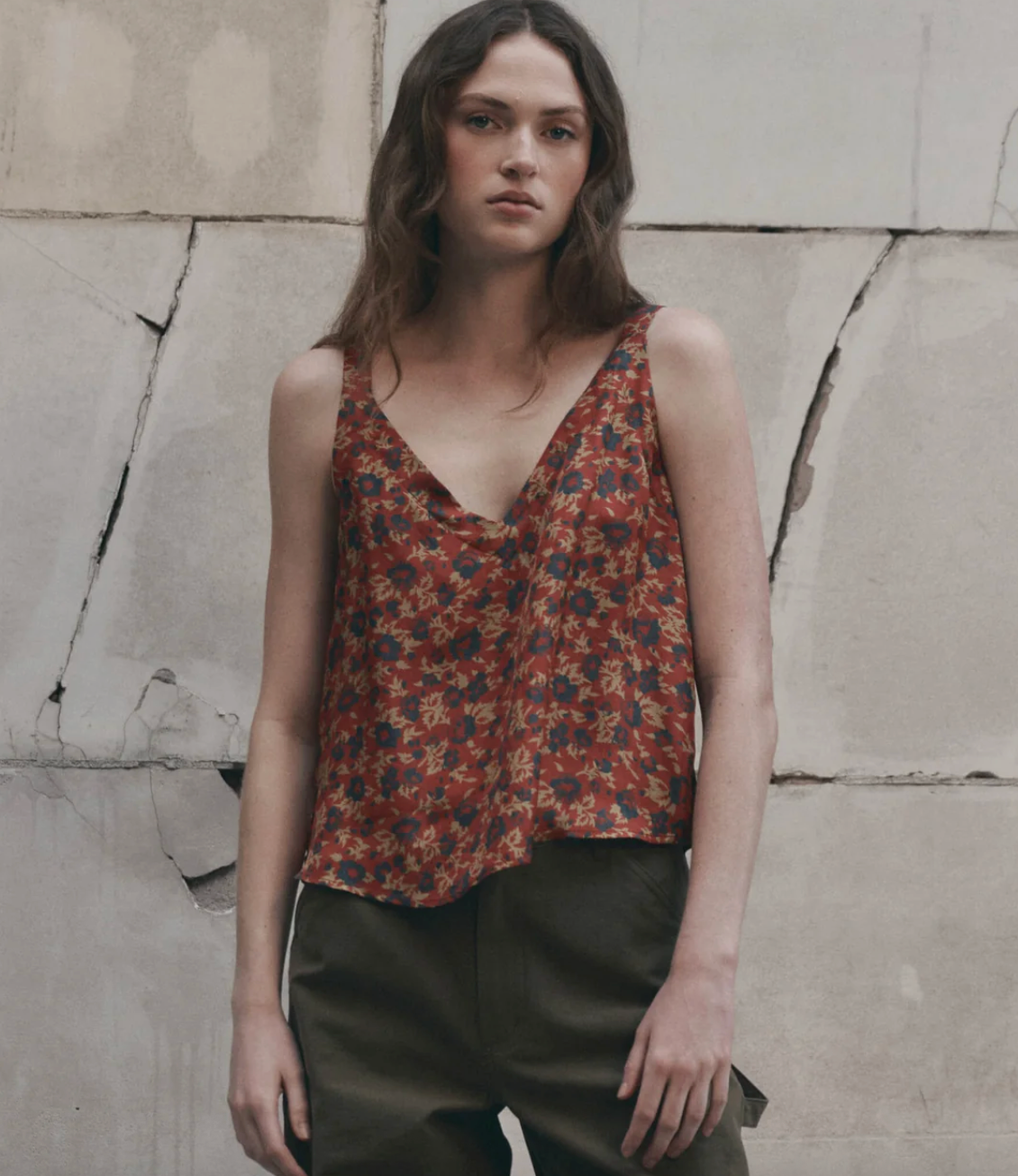 The Great. The Port Cami in Gilded Poppy