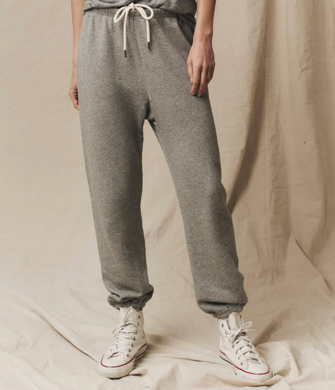 The Great- The Stadium Sweatpant in Varsity Grey
