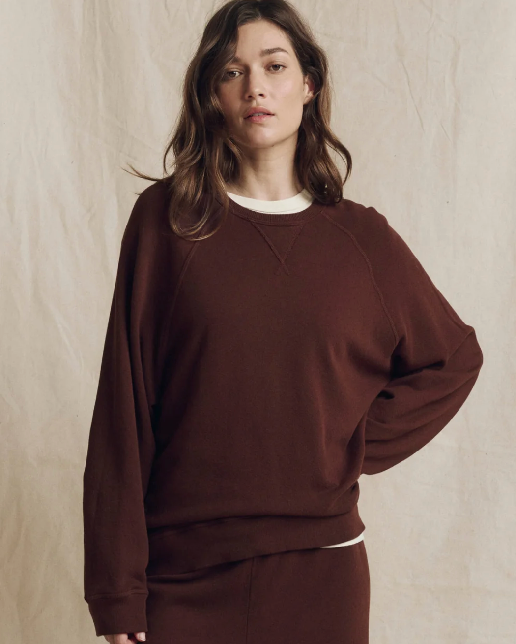 The Great. The Slouch Sweatshirt in Driftwood