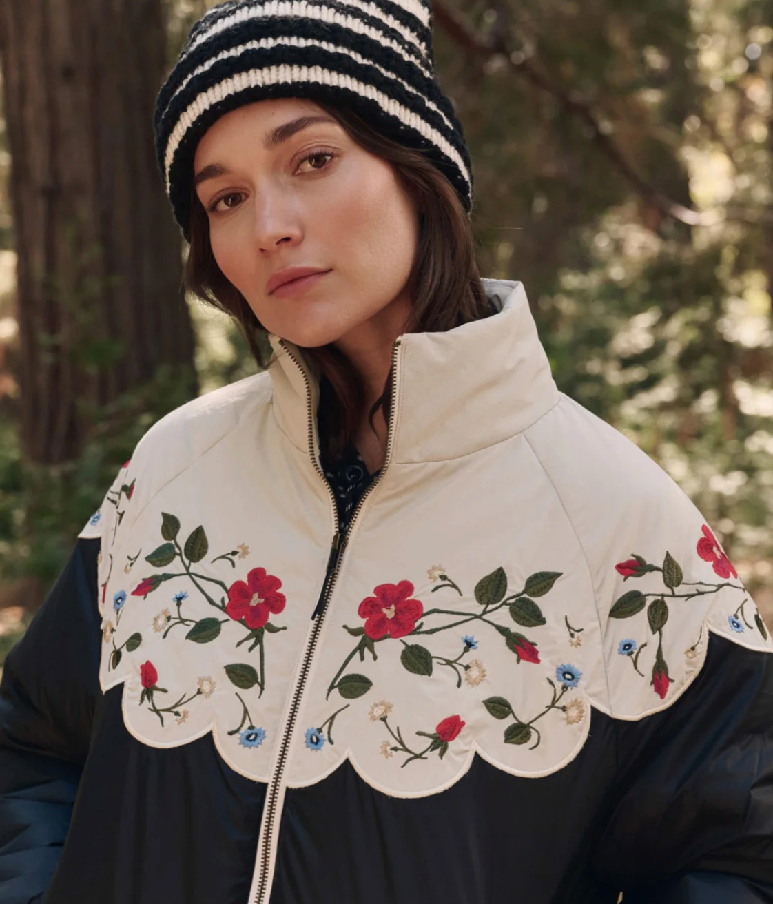The Great. The Wildflower Puffer in Almost Black
