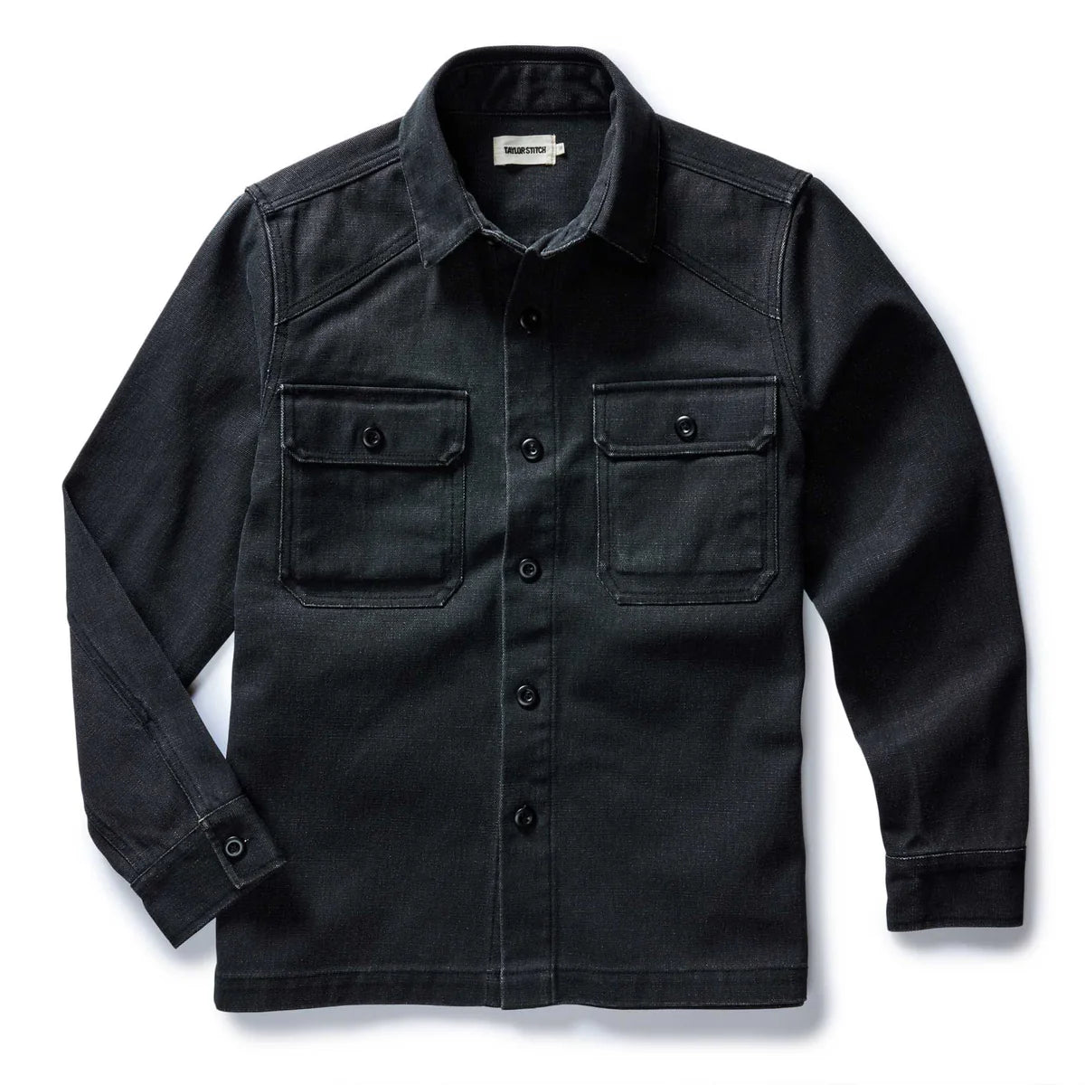 Shop Shirt in Coal Chipped Canvas