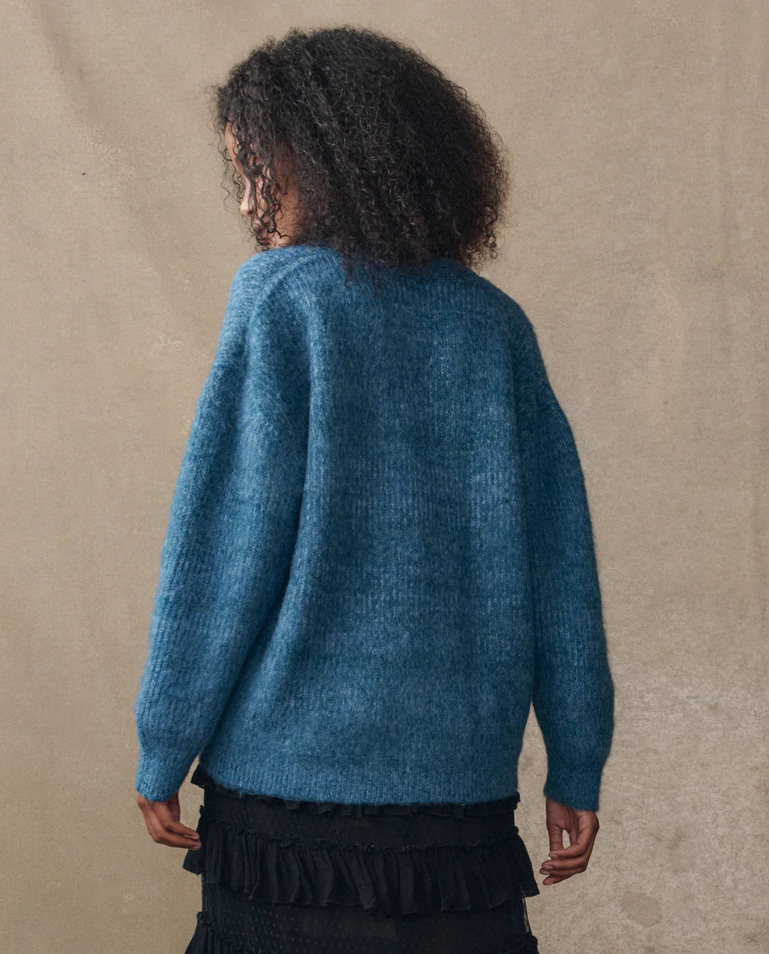 The Great - The Brushed Melange Cardigan