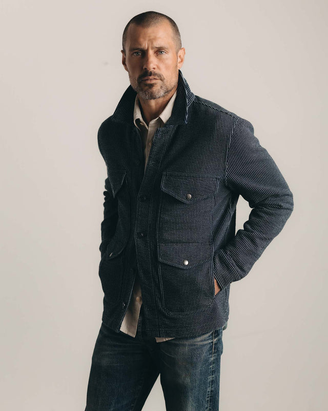 The Jackson Jacket in Rinsed Indigo by Taylor Stitch