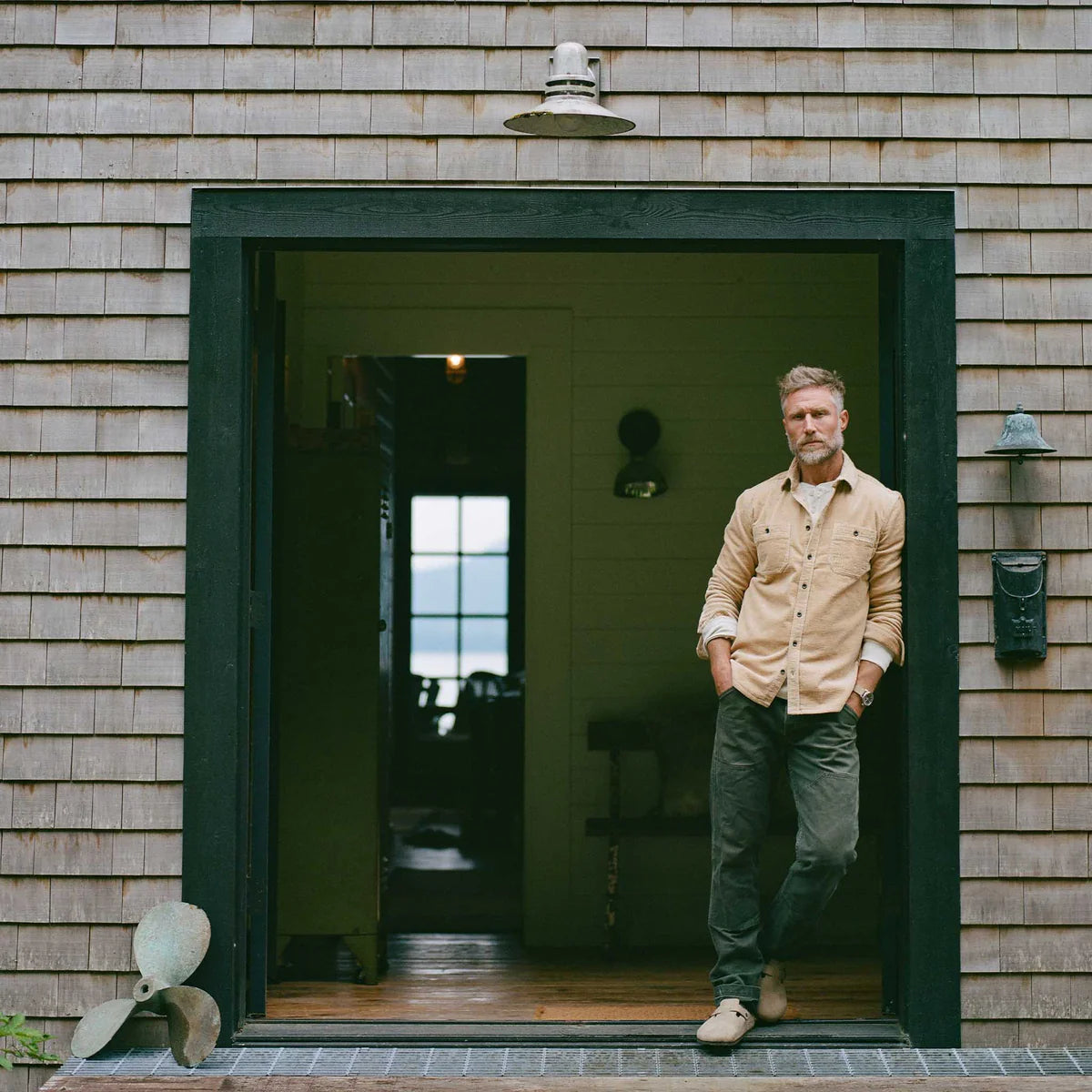 The Utility Shirt in Camel Corduroy