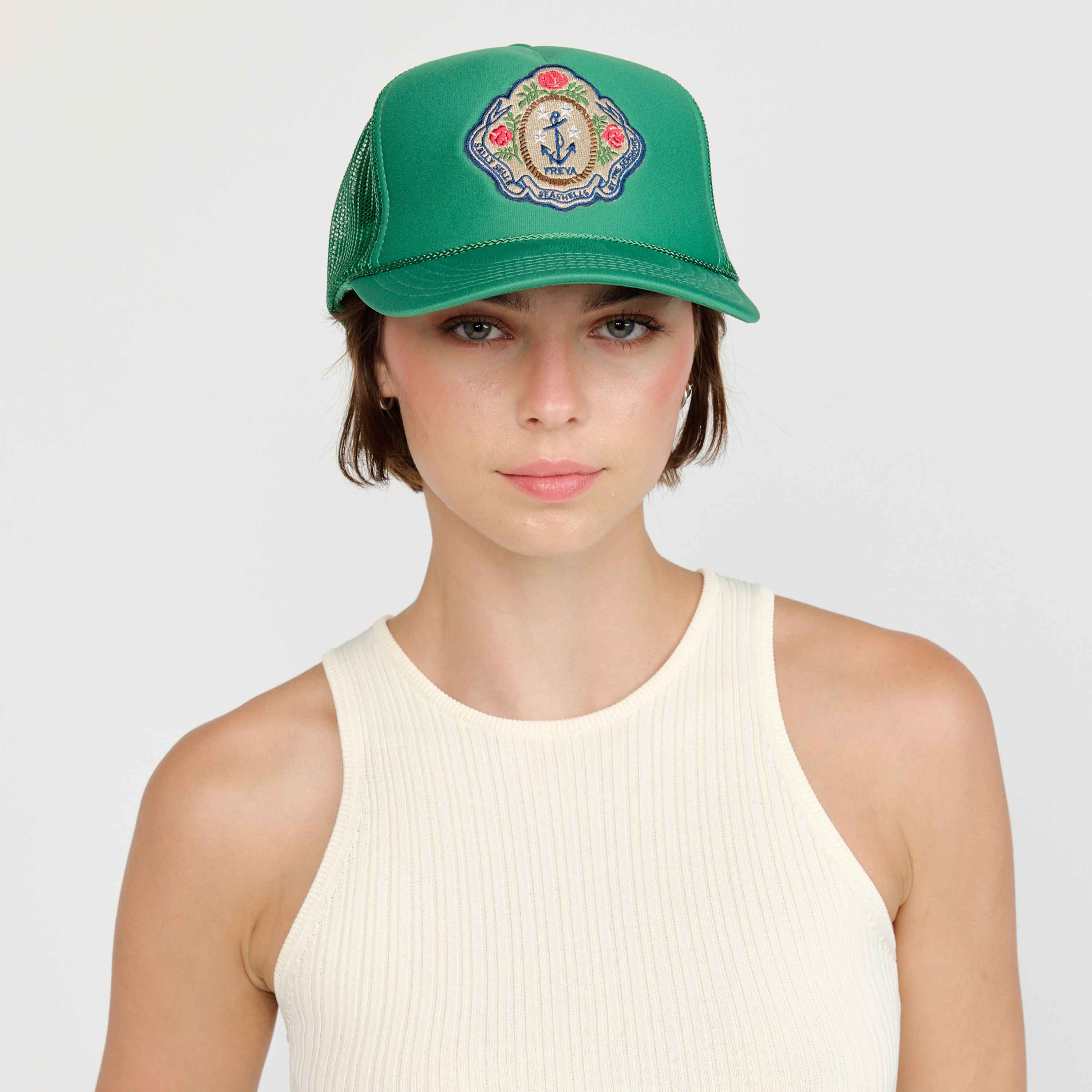 Trucker Hat, Sally Sells Seashells (Made to order - Immediates available)