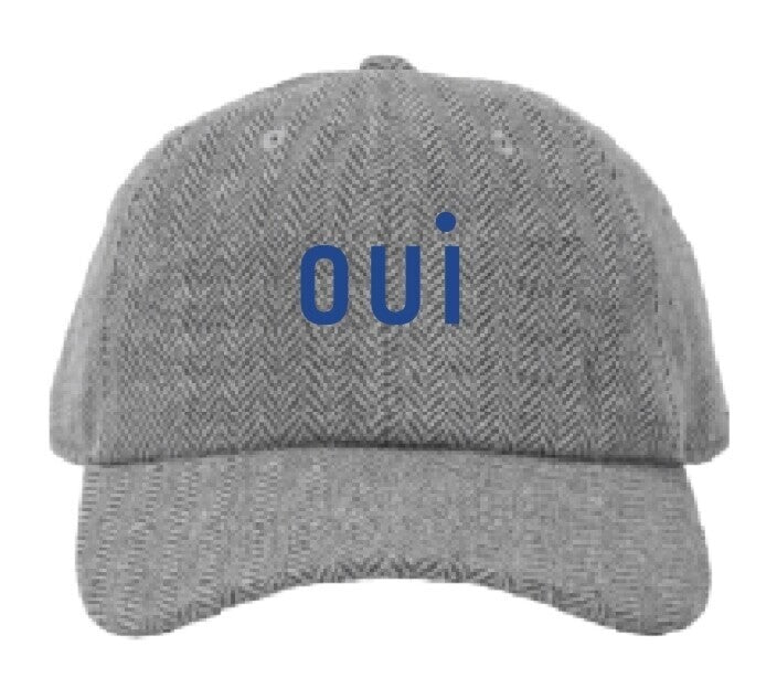 Wool Baseball Hat - Embroidered Oui