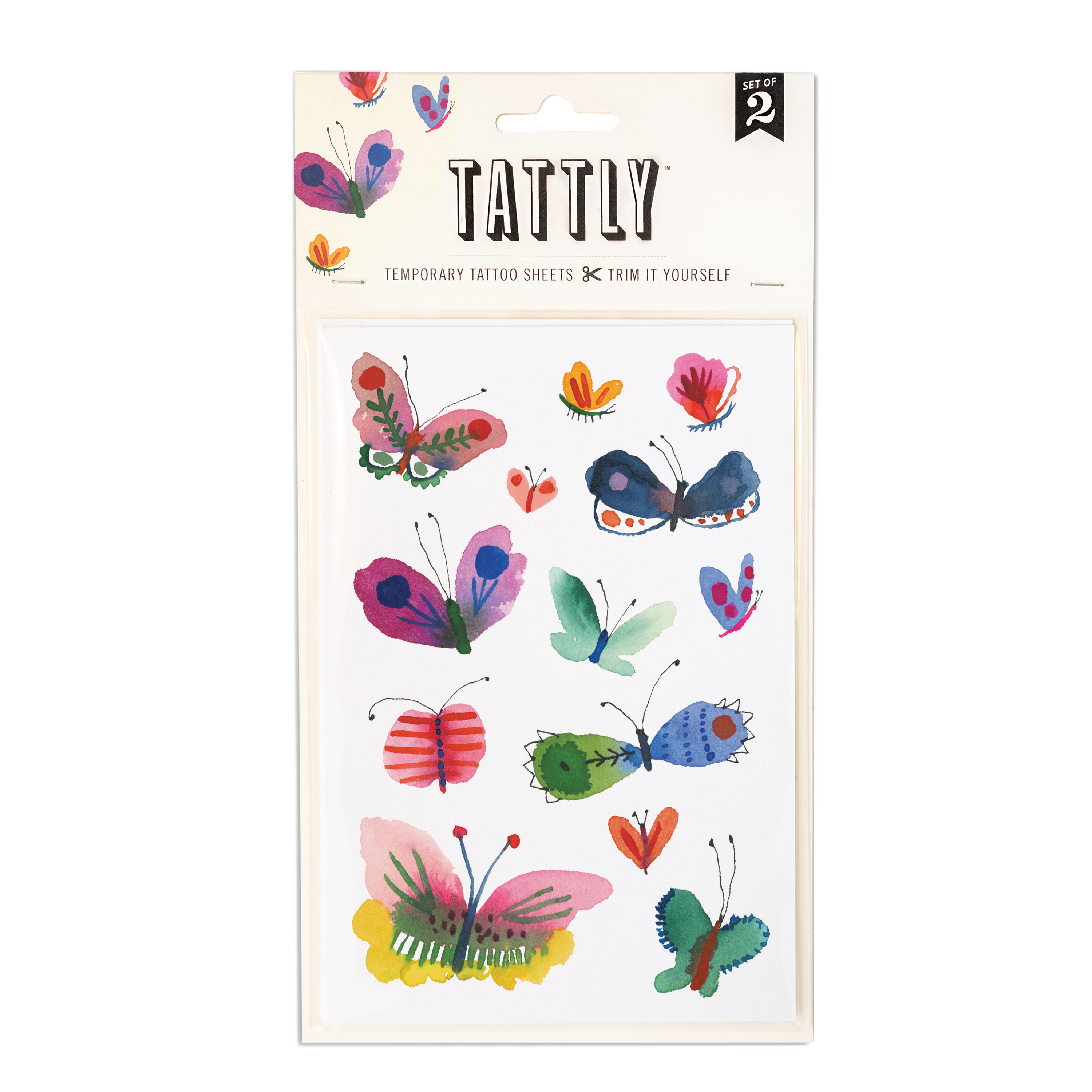 Butterfly Frenzy Tattoo Sheets