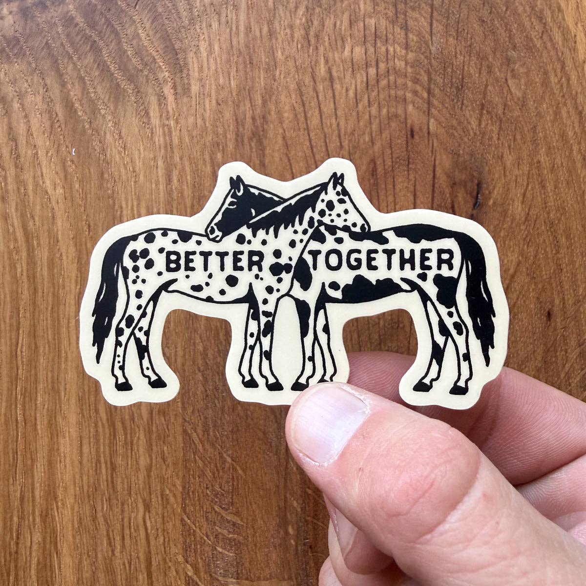 Better Together Horses 3 Inch Small Matte Vinyl Sticker