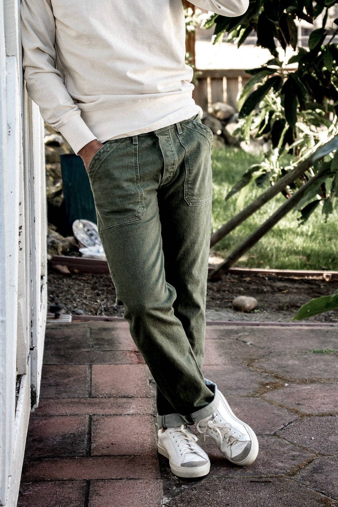 Scout Jean | Olive Denim Military Pant