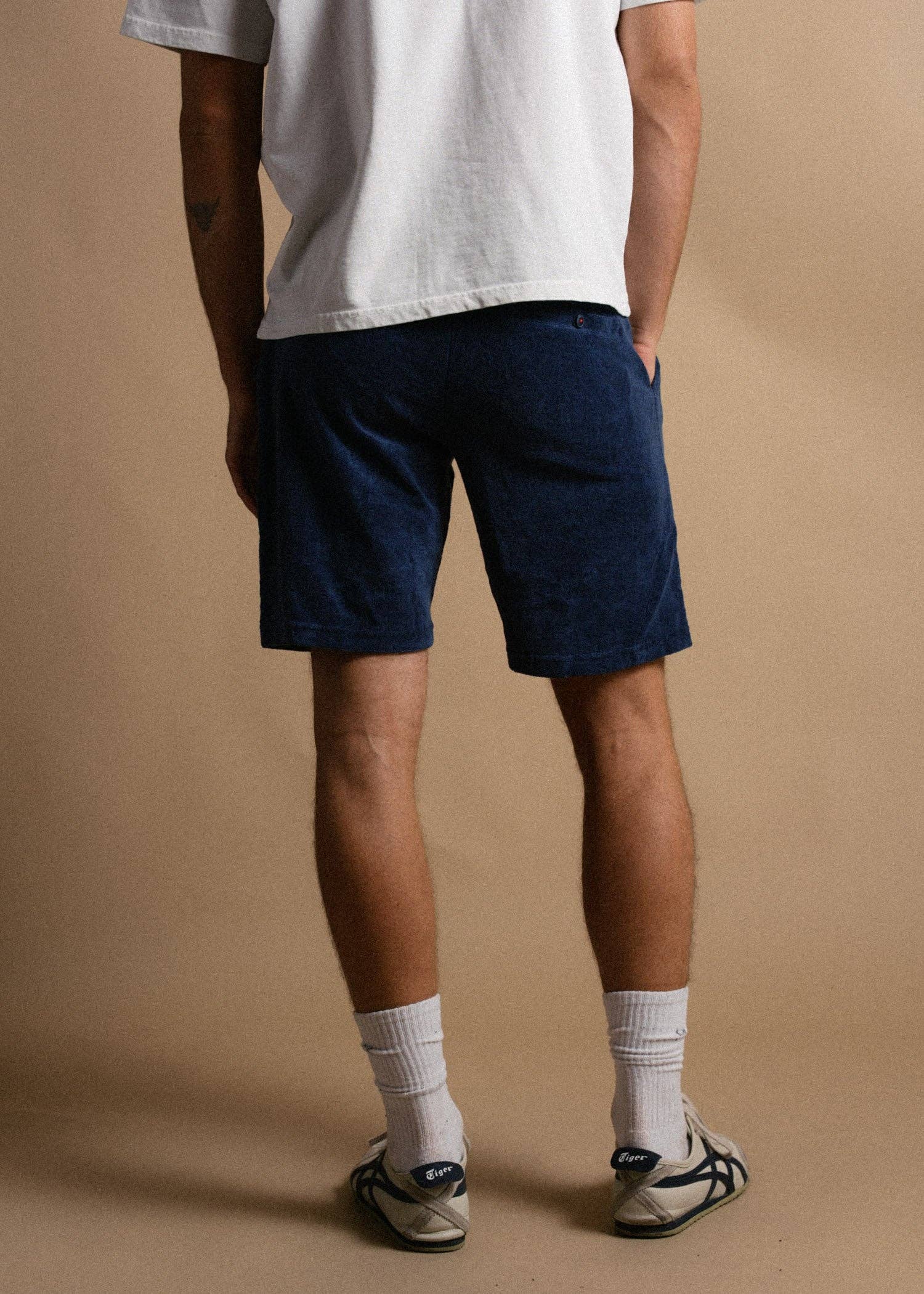 Iron & Resin- Terry Short in Navy