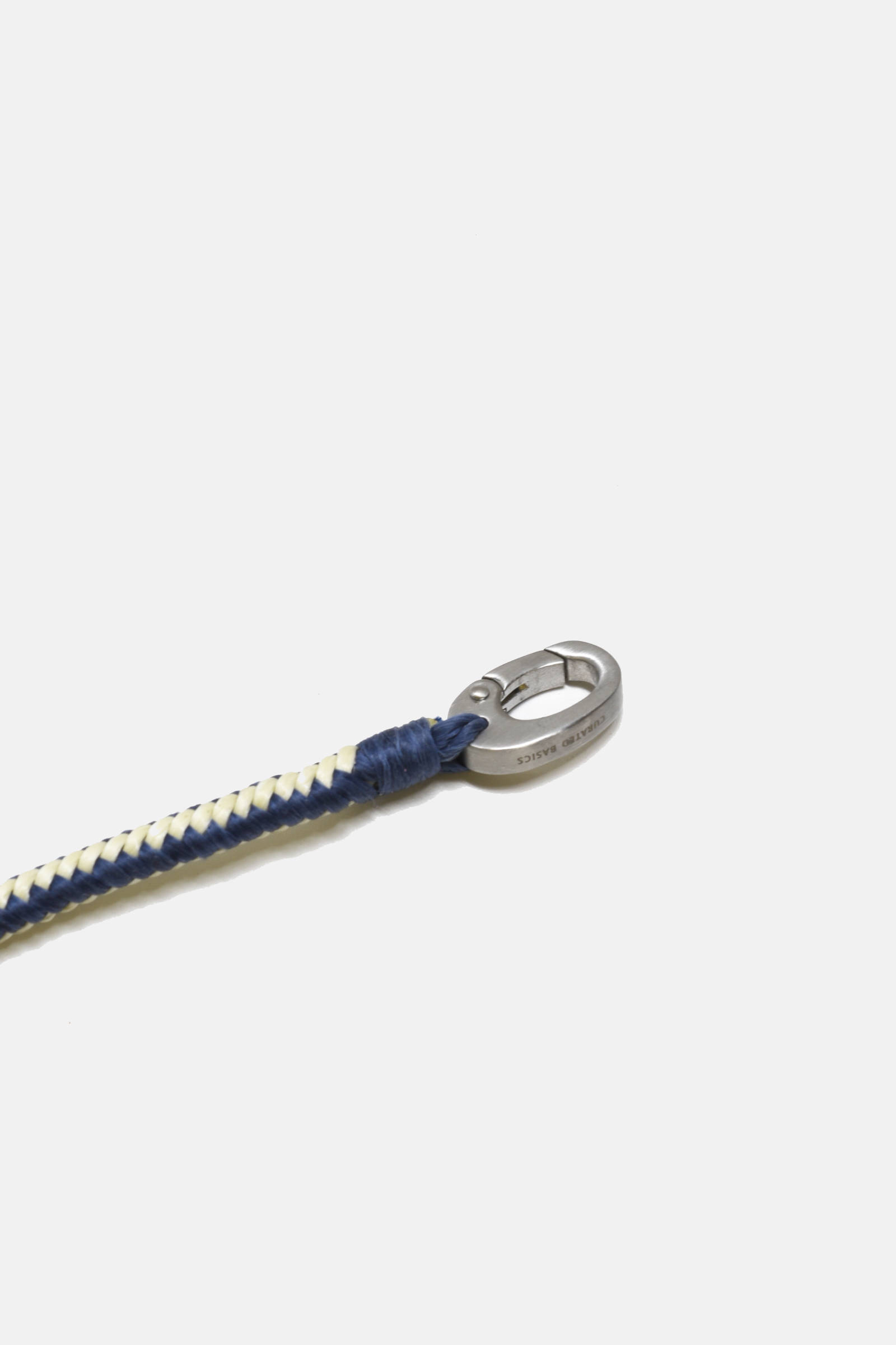 Braided Cream/Blue Rope with Clasp- Mens