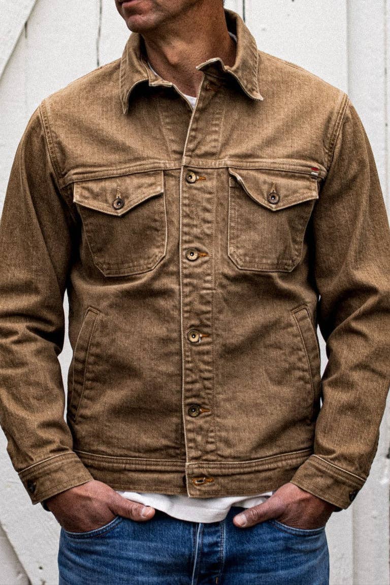 Artcher Jacket | 14oz Broken Twill Denim in Black Stone