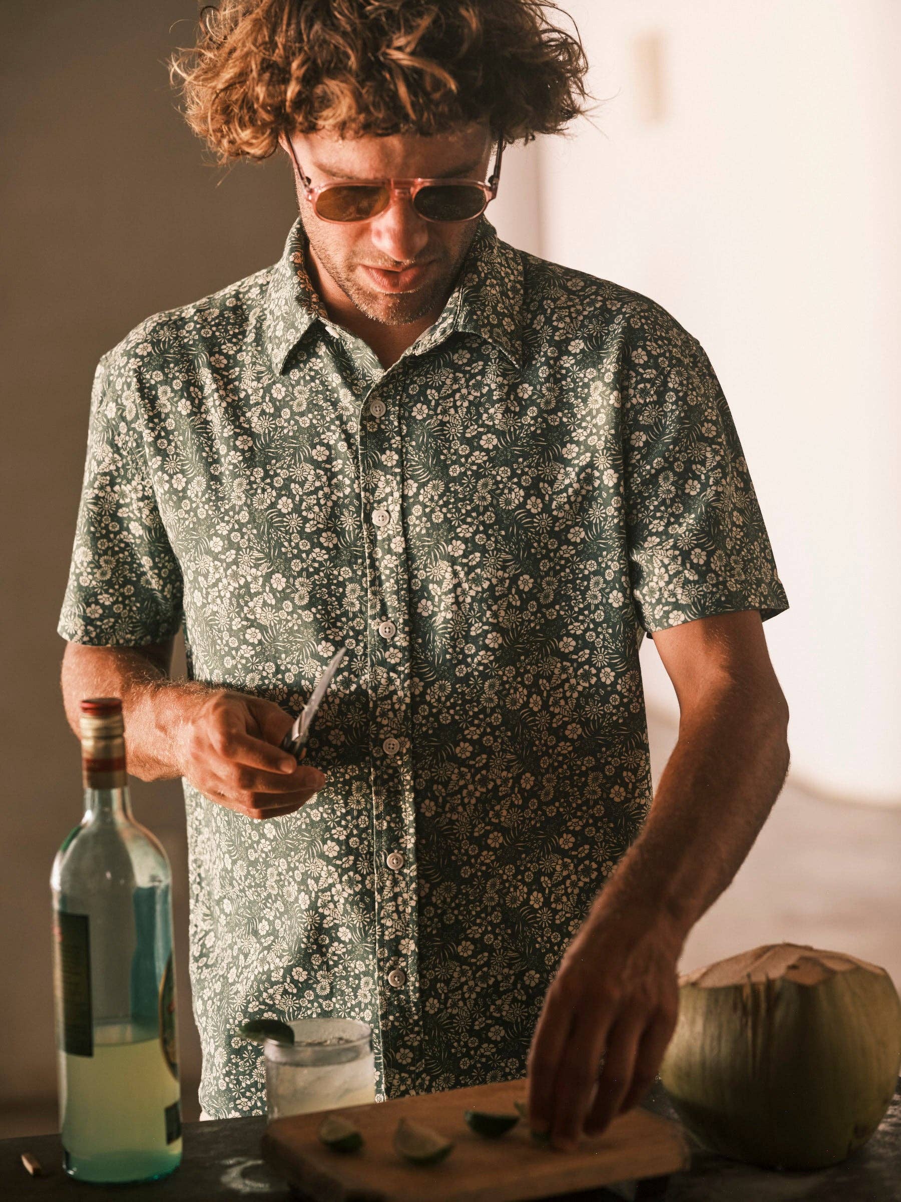Mollusk Summer Shirt in Forest Meadow