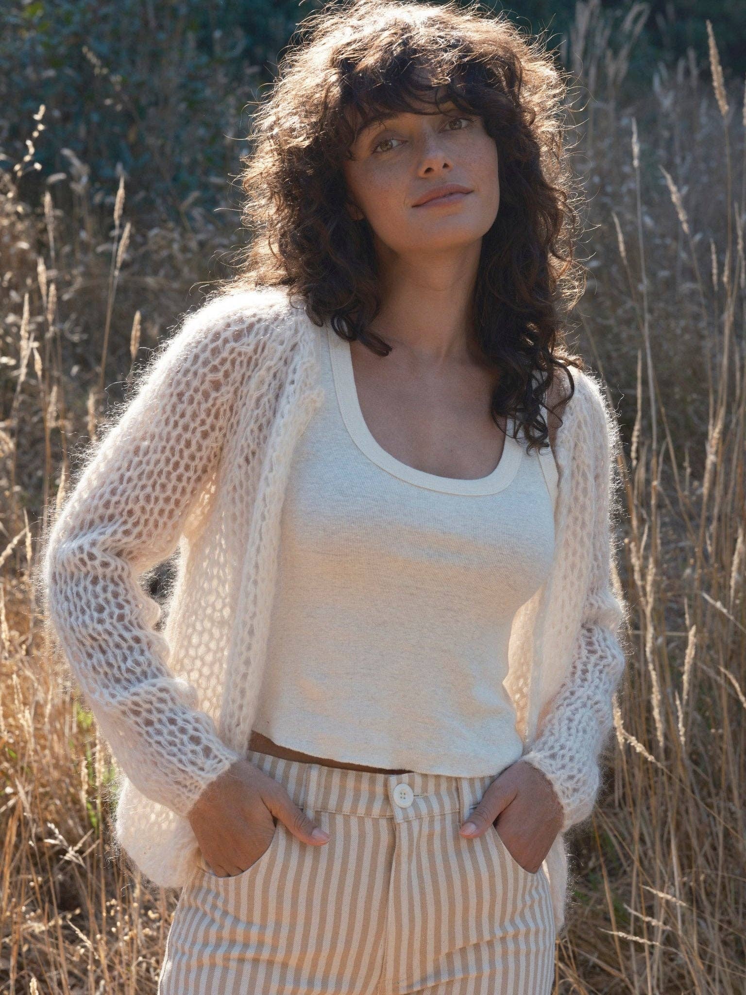 Mollusk- Cloud Cardigan in Ivory