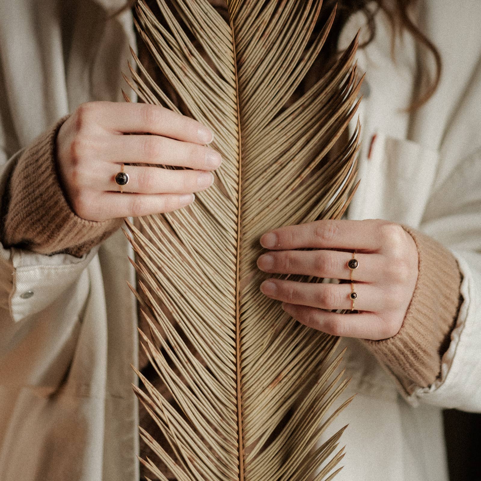 Hyalite Ring // Copper Obsidian