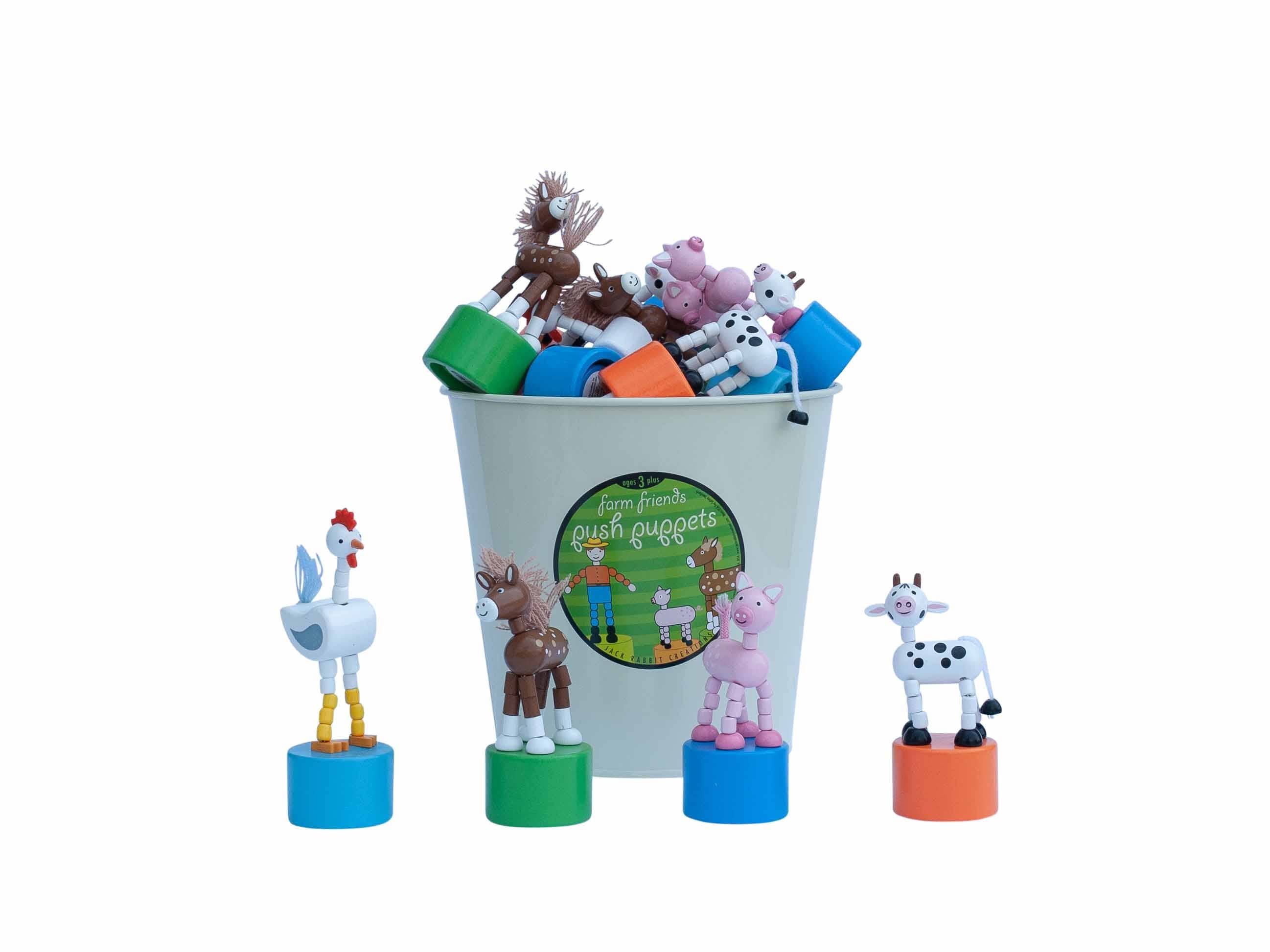 Jack Rabbit Creations- Farm Friends Push Puppet