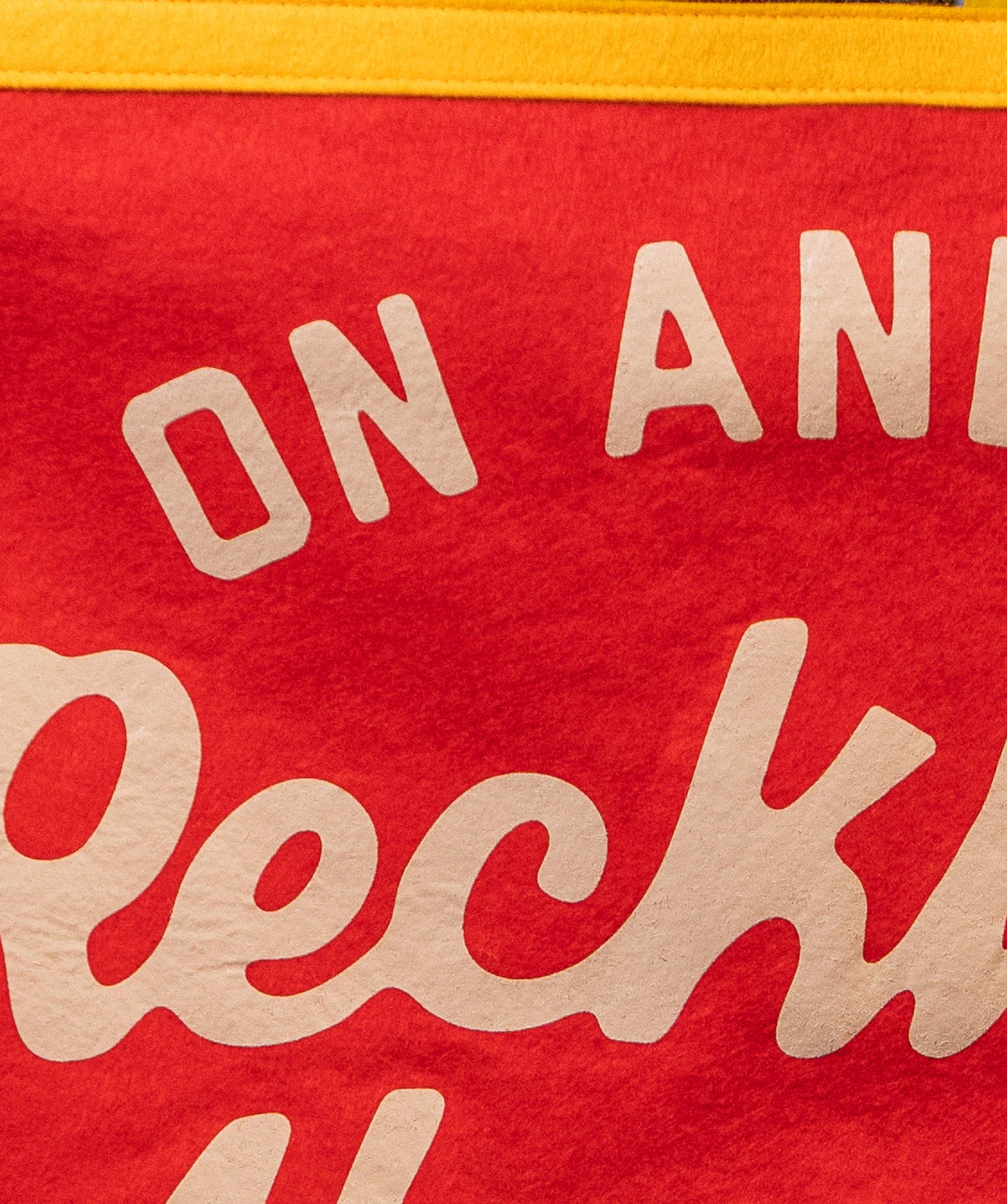 On And On Reckless Abandon Camp Flag • blink-182 x Oxford Pennant