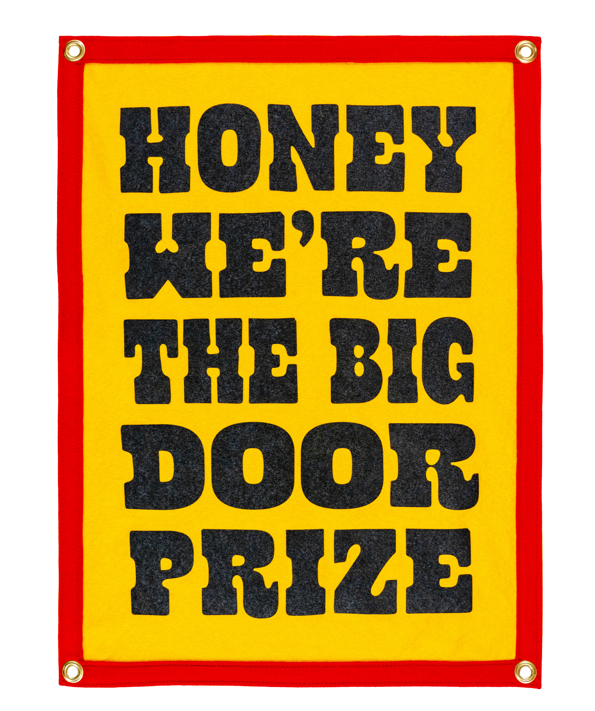 We're The Big Door Prize Camp Flag • John Prine x Oxford Pennant